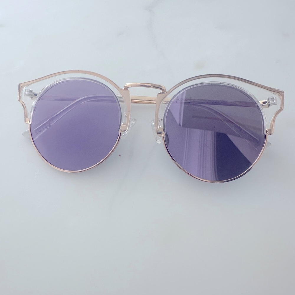 BONNIE & CLYDE sunglasses broadway style shades glasses mirrored frames clear